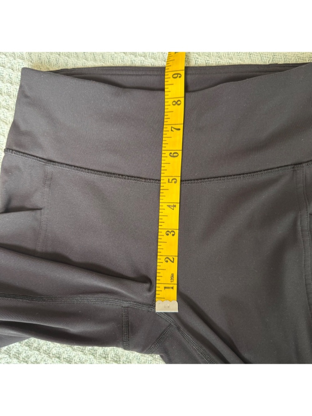 Lululemon Sharp Turns Crop 17" Leggings Pants Womens 4 Black Active Run W6AMES - Picture 8 of 9